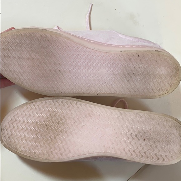 Pink suede platform sneakers - Picture 5 of 6